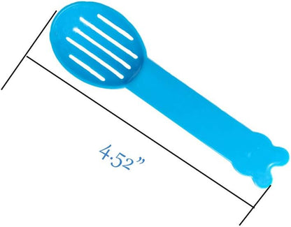 3 Pack Hamster Dustpan and Broom Set Mini Guinea Pig White Dancer Design Besom Chinchillas Sweeper Cavy Cage Clean Hedgehogs Scooper for Small Animal (Blue)